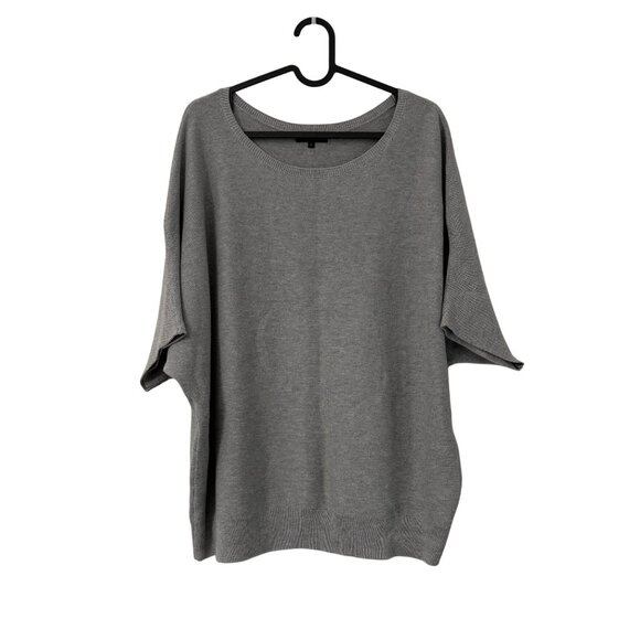 Quince Sweaters - Quince Gray Lightweight Cotton Cashmere Dolman Sweater Womens Size Large